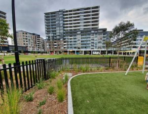 south village gated (fully-fenced)playground at Kirrawee in Sydney's Sutherland Shire