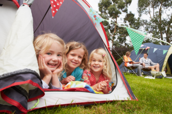 camping kids family holiday 
