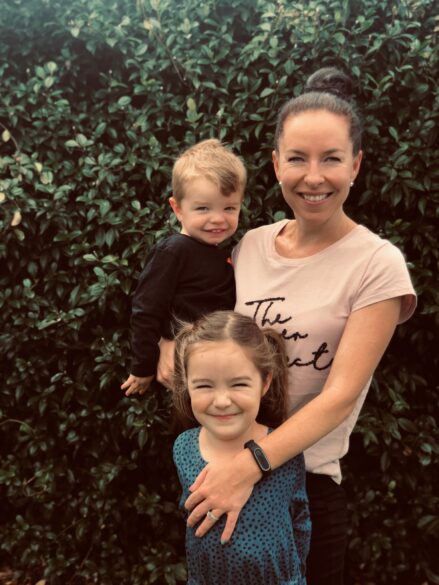 Brooke Furlong with her children