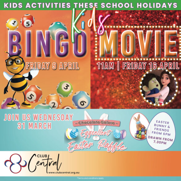 Kids school holidaya ctivities at club centrel menai
