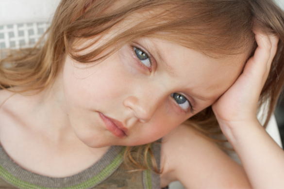 upset young girl