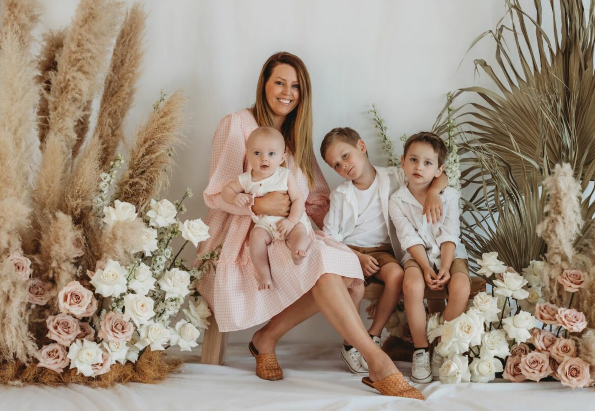 Sophie Williams from Hudson & Kingsley with her boys